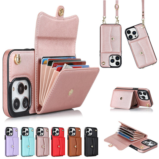 Crossbody Card Holder Phone Case | Multi-function Card Holder Compatible with All Model of iPhone 13 pro | iPhone 14 | iPhone 15