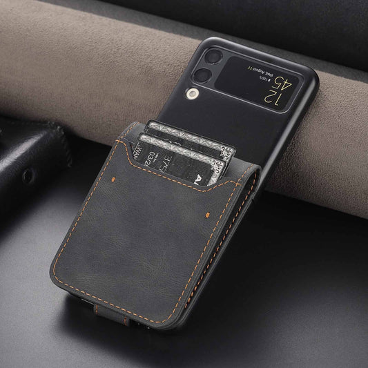 Buckle Phone Case 3 Card Flip Protective Cover For Samsung Z FLIP 3 Generation 5G | Samsung Z Flip 4 Generation | Samsung Z Flip 5