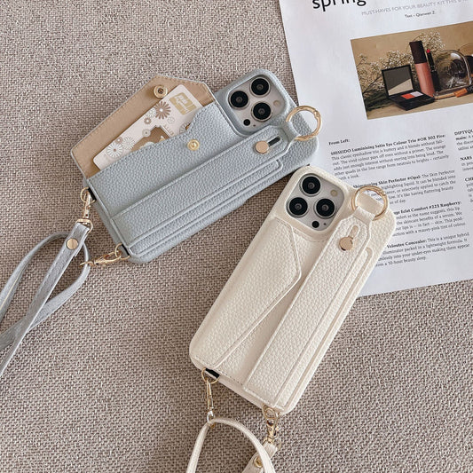 Fashion Simple Back Strap Phone Case Protector Iphone 15 Model