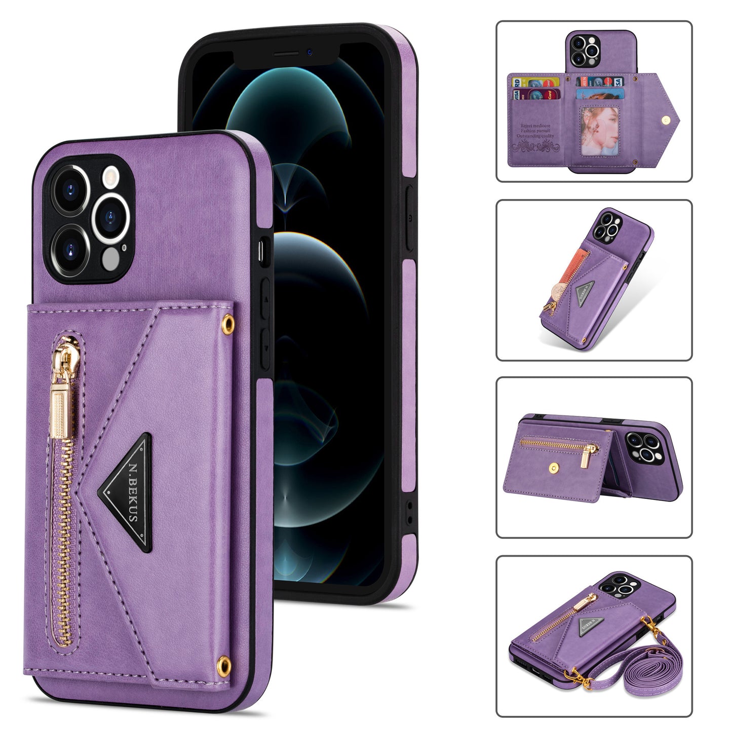 Crossbody Phone Case With Leather Strap And Card Insert | IPhone 14 | IPhone 14 plus | IPhone 14 pro | IPhone 14 Promax