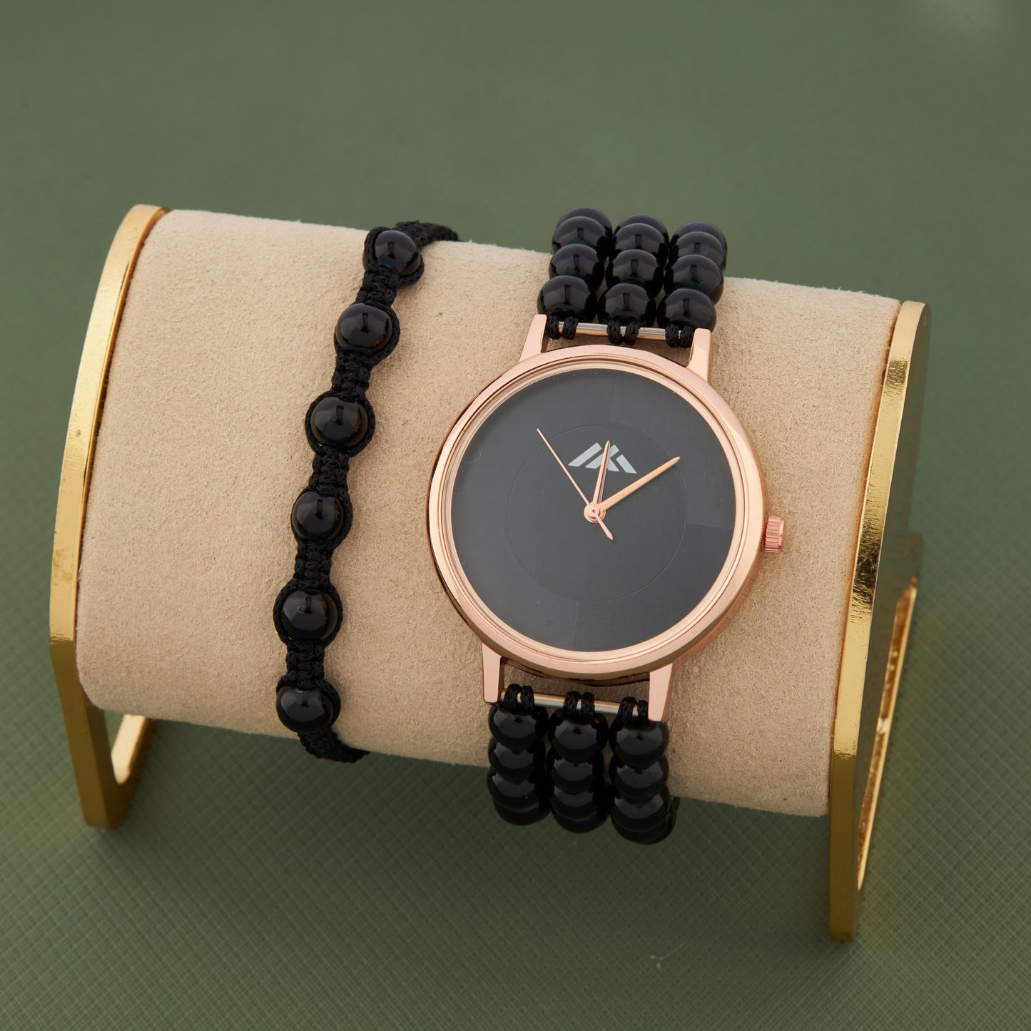 Women's Casual Analog Watch with Rose Gold Case β Rugged & Bold Look