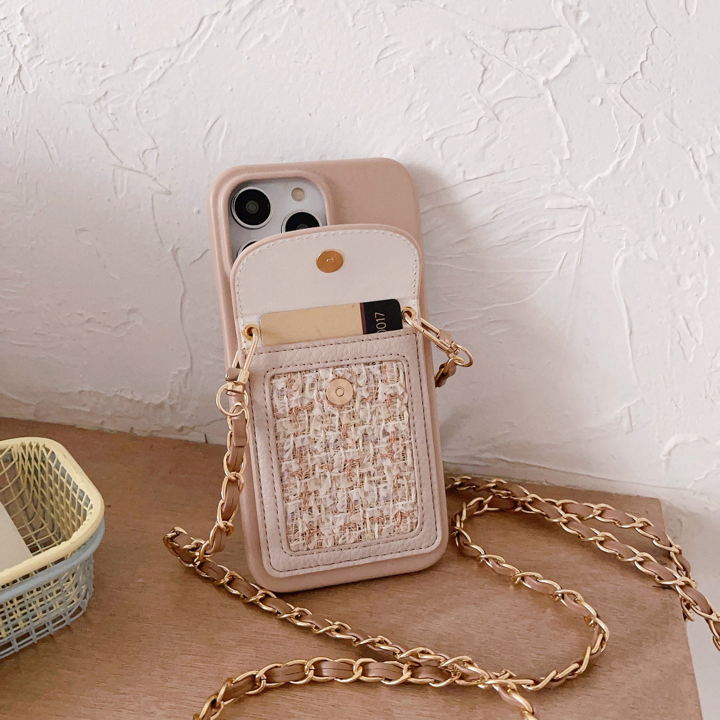 Crossbody Chain Card Holder Can Back Phone Case all Model for iPhone 14 | iPhone 15