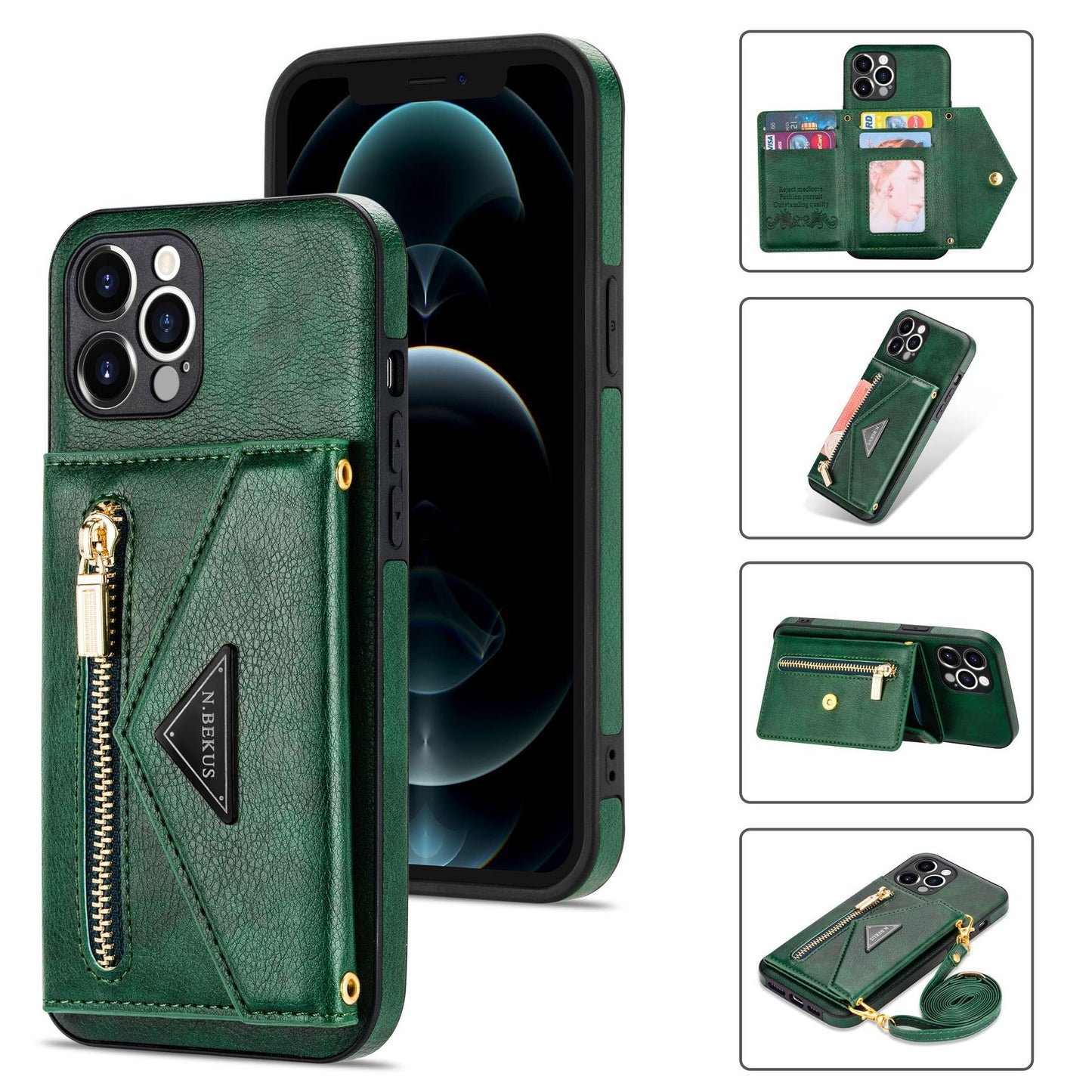 Crossbody Phone Case With Leather Strap And Card Insert | IPhone 14 | IPhone 14 plus | IPhone 14 pro | IPhone 14 Promax