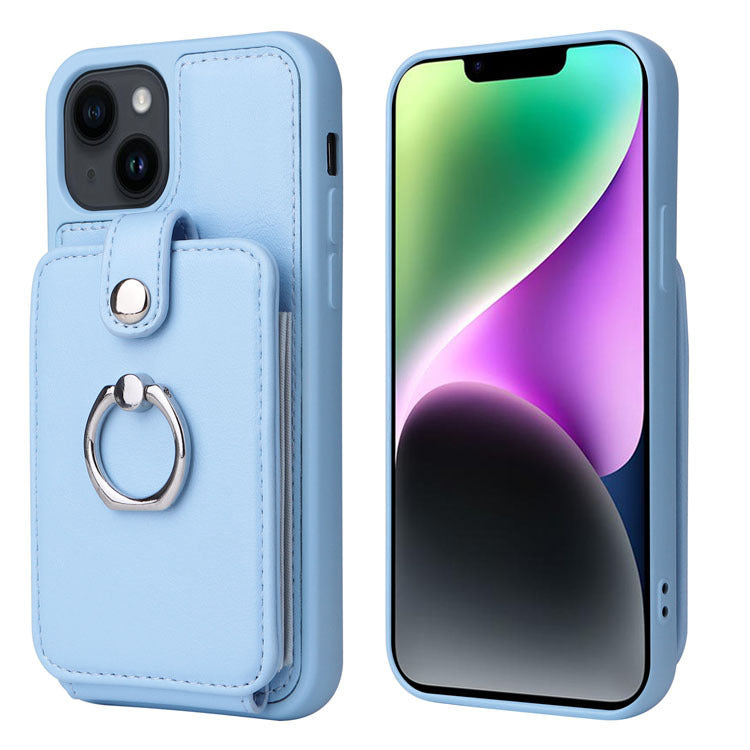 Creative Leather Anti-fall 12 Organ Card Mobile Phone Leather Case For iPhone 14 | iPhone 14 Plus | iPhone 14 Pro | iPhone 14 Promax | iPhone 15 | iPhone 15 Plus | iPhone 15 Pro | iPhone 15 Promax