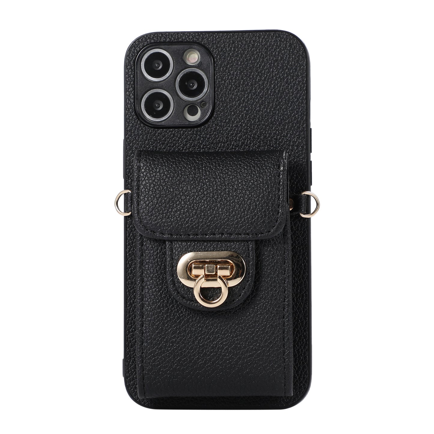 Leather Phone Case Creative Card-inserting Wallet Leather Case Crossbody Protective Case