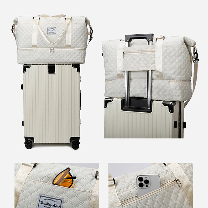 Large Capacity Totes Travel Duffle Bags Dry And Wet Separation Fitness Gym Shoulder Bag For Weekender Overnight Essentials Mommy Handbag