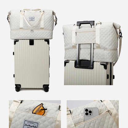 Large Capacity Totes Travel Duffle Bags Dry And Wet Separation Fitness Gym Shoulder Bag For Weekender Overnight Essentials Mommy Handbag