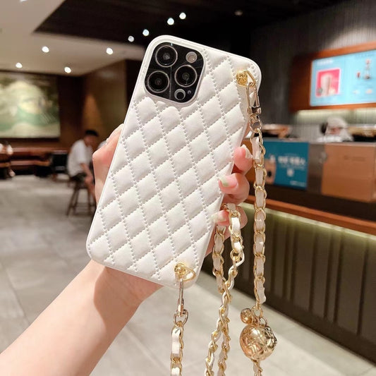 Phone Case Diamond Plaid Crossbody Protective Sleeve Compatible With all Model iPhone 13 | iPhone 14 | iPhone 15