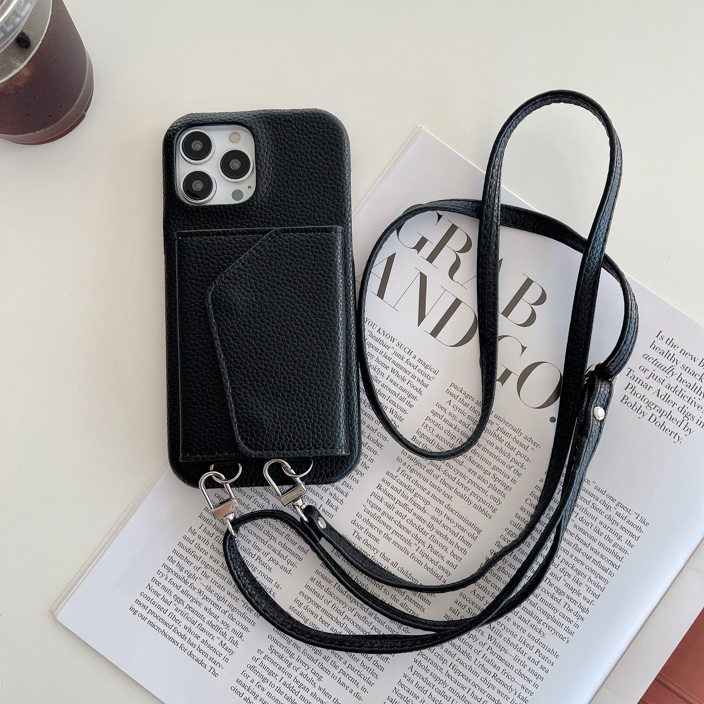 Ladies Card Holder Mirror Protective Shell | All Model for Iphone 14 | iphone 15