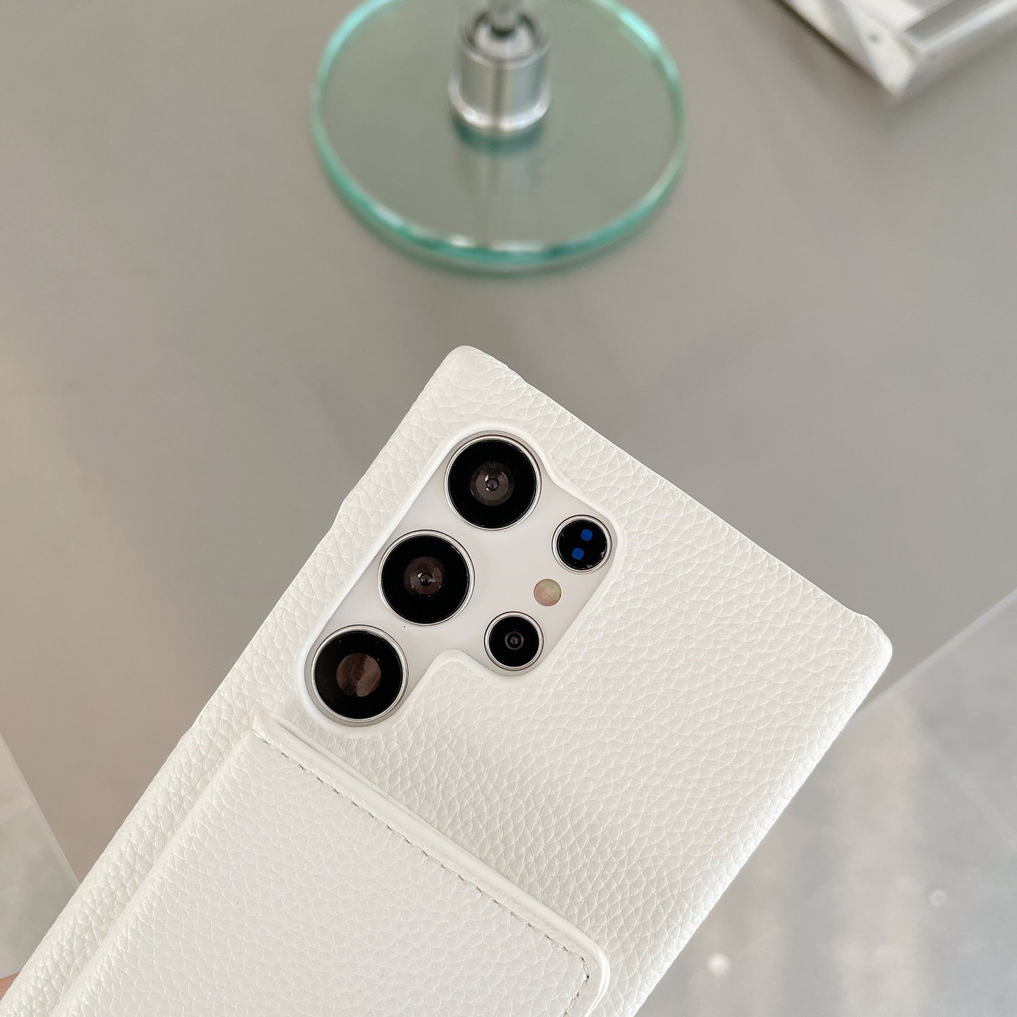 Lychee Pattern Card Left And Right Open Crossbody Phone Case | Compatible Models:  Samsung S20, Samsung S23, Samsung S24