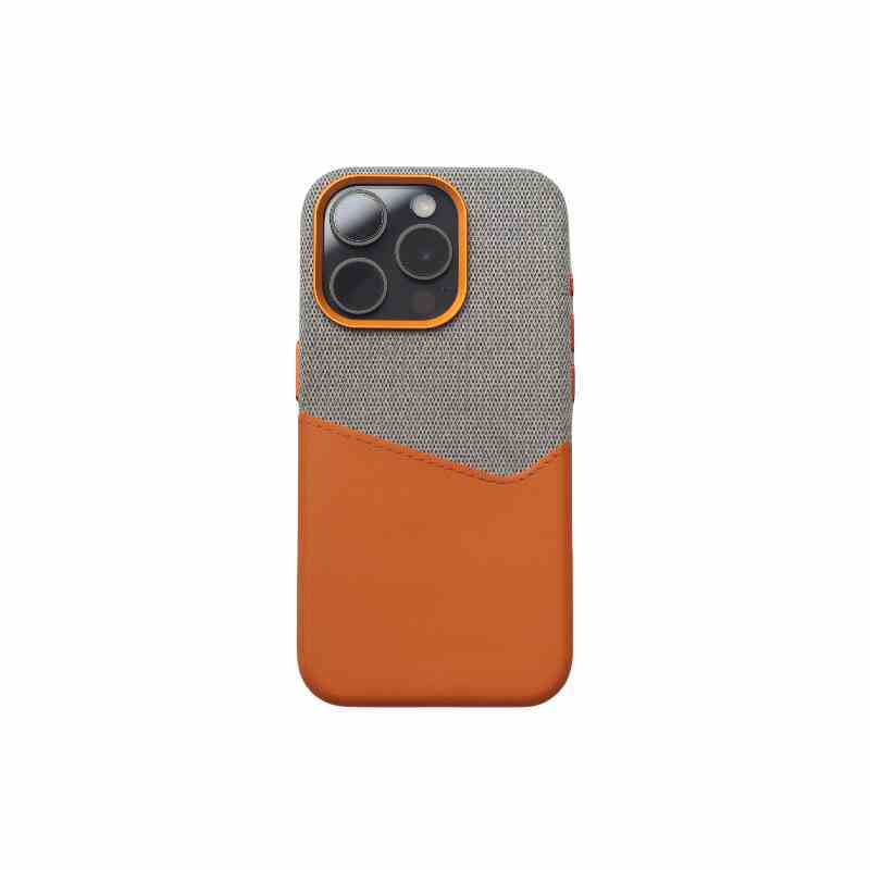 Double Card Leather Magnetic Phone Case | Protective Case Personalized Business Style Compatible With All Model | iPhone 15 | iPhone 16