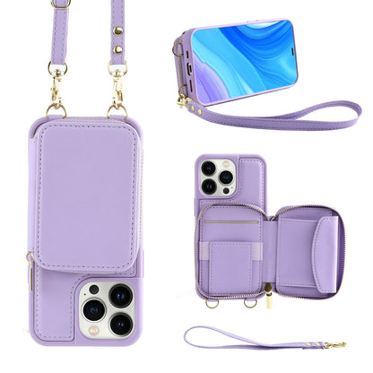 Crossbody Zipper Multifunctional Card Holder Wallet | Type Applicable Protective Leather Case Compatible with Iphone 13 pro | Iphone 13 promax | Iphone 14 pro | Iphone 14 promax