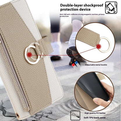 Lanyard Bracket Flip Protective Cover Card Phone Case all Model For iPhone 14 | iPhone 15