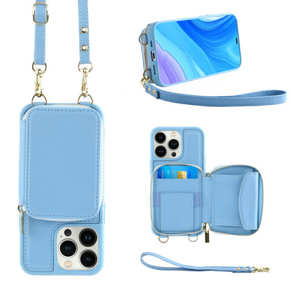 Crossbody Zipper Multifunctional Card Holder Wallet | Type Applicable Protective Leather Case Compatible with Iphone 13 pro | Iphone 13 promax | Iphone 14 pro | Iphone 14 promax