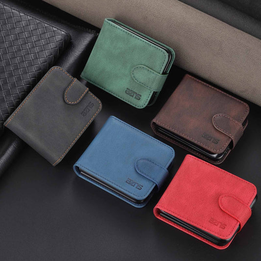 Buckle Phone Case 3 Card Flip Protective Cover For Samsung Z FLIP 3 Generation 5G | Samsung Z Flip 4 Generation | Samsung Z Flip 5