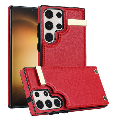 Card Hardware  Leather Phone Case Compatible with All Model | Samsung S20 | Samsung S21 |Samsung S22 | Samsung S23
