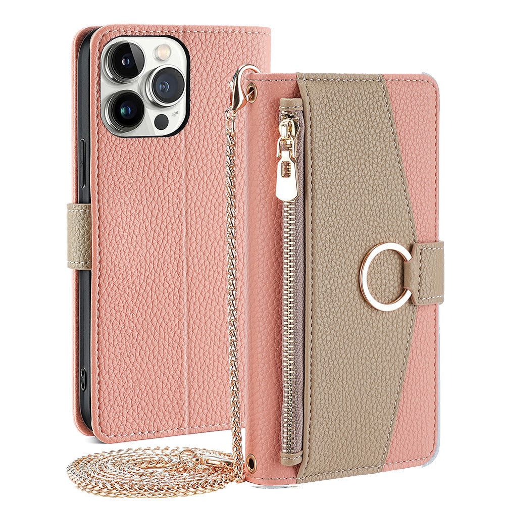 Lanyard Bracket Flip Protective Cover Card Phone Case all Model For iPhone 14 | iPhone 15