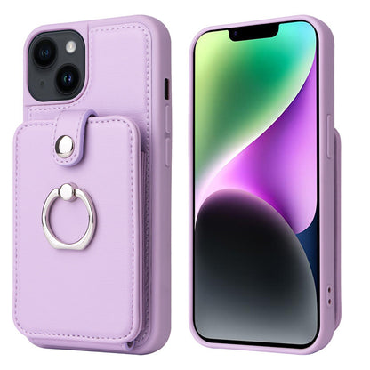 Creative Leather Anti-fall 12 Organ Card Mobile Phone Leather Case For iPhone 14 | iPhone 14 Plus | iPhone 14 Pro | iPhone 14 Promax | iPhone 15 | iPhone 15 Plus | iPhone 15 Pro | iPhone 15 Promax