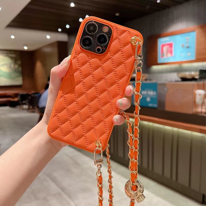 Phone Case Diamond Plaid Crossbody Protective Sleeve Compatible With all Model iPhone 13 | iPhone 14 | iPhone 15