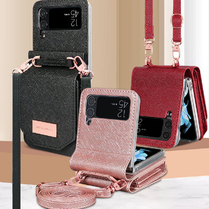 Fashion Personality Cross-body Lanyard Phone Case Samsung Z Flip 3 | Samsung Z Flip 4 | Samsung Z Flip 5 | Samsung Z Flip 6