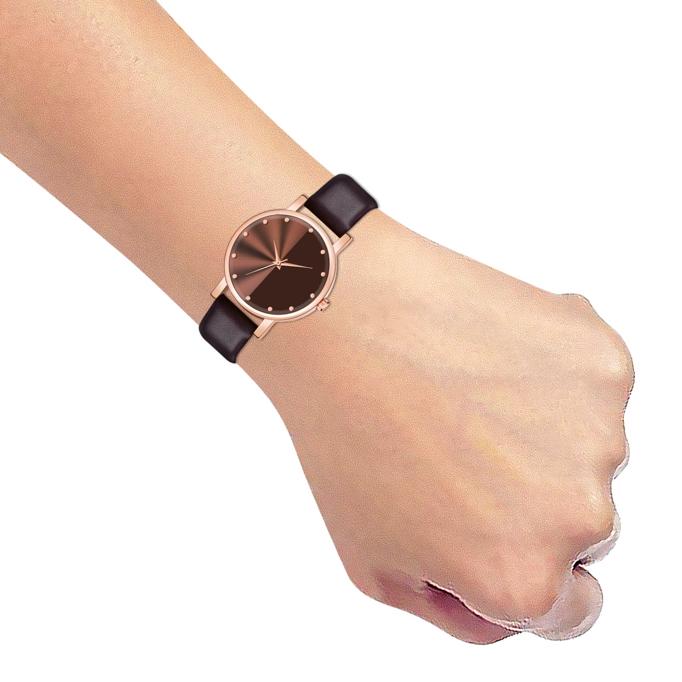 Trendy Rose Gold Analog Watch for Women – Sleek & Modern Look