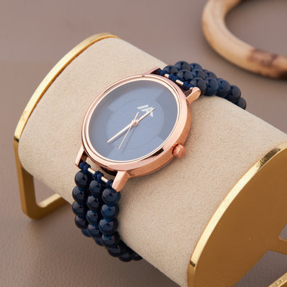 Women's Casual Analog Watch with Rose Gold Case – Rugged & Bold Look