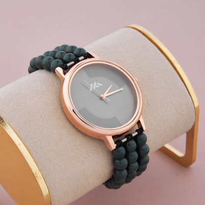 Women's Casual Analog Watch with Rose Gold Case – Rugged & Bold Look