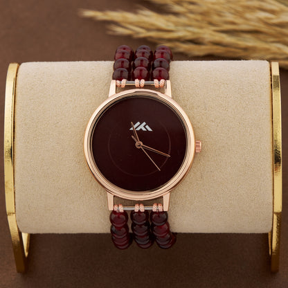 Women's Casual Analog Watch with Rose Gold Case – Rugged & Bold Look