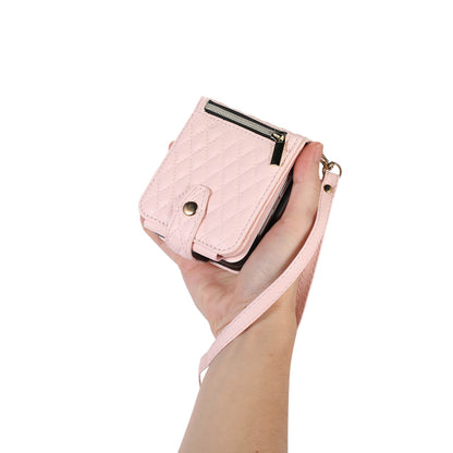 Leather Case Slung Over One Shoulder Phone Cover Zipper Bag Samsung Z Flip 3 | Samsung Z Flip 4 | Samsung Z Flip 5