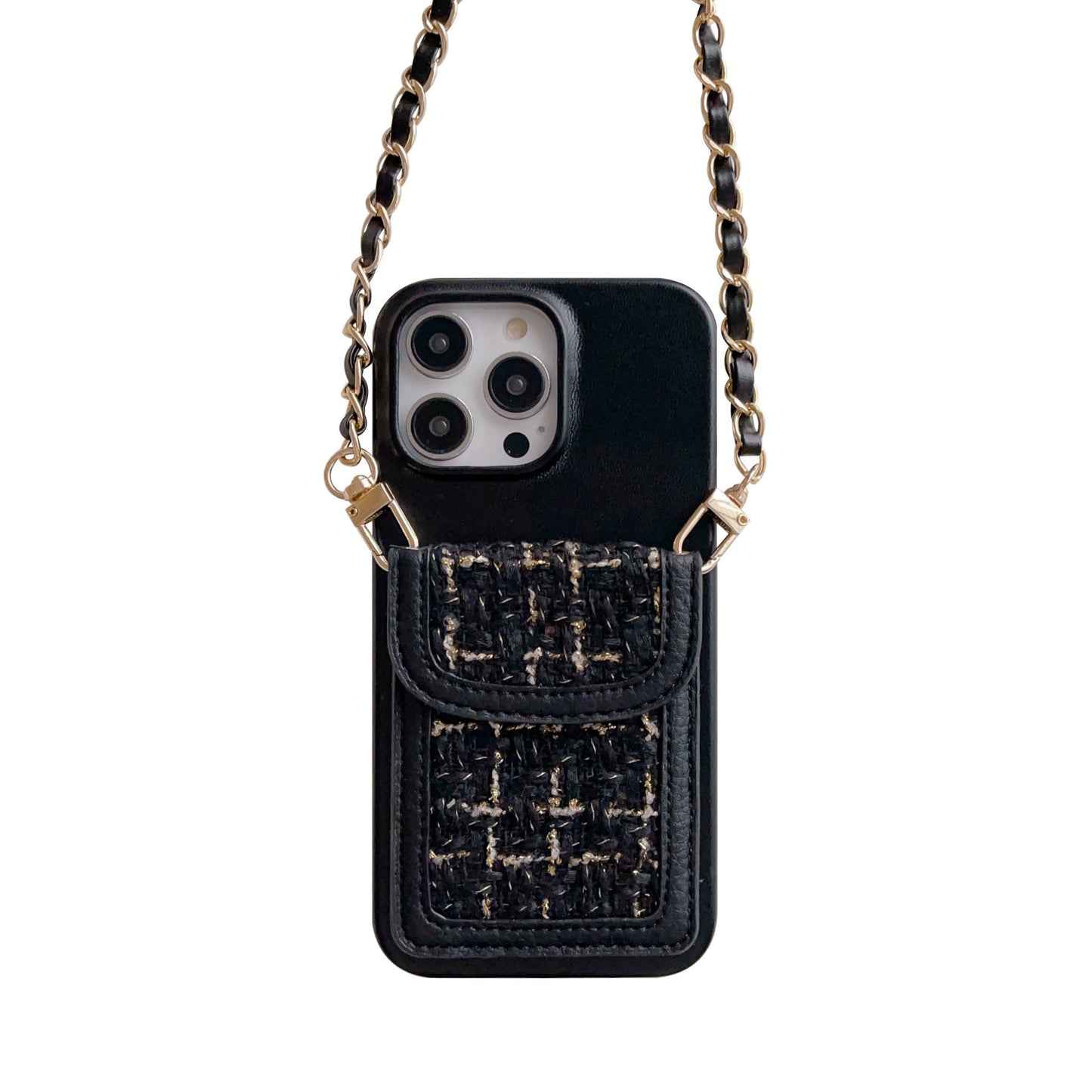 Crossbody Chain Card Holder Can Back Phone Case all Model for iPhone 14 | iPhone 15