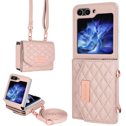 Fashion Lanyard Slung Over One Shoulder Phone Cover | Samsung Z Flip 4 | Samsung Z Flip 5 | Samsung Z Flip 6