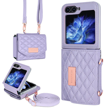 Fashion Lanyard Slung Over One Shoulder Phone Cover | Samsung Z Flip 4 | Samsung Z Flip 5 | Samsung Z Flip 6