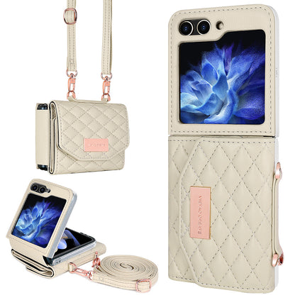 Fashion Lanyard Slung Over One Shoulder Phone Cover | Samsung Z Flip 4 | Samsung Z Flip 5 | Samsung Z Flip 6
