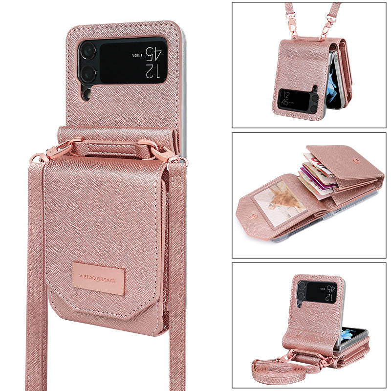 Fashion Personality Cross-body Lanyard Phone Case Samsung Z Flip 3 | Samsung Z Flip 4 | Samsung Z Flip 5 | Samsung Z Flip 6