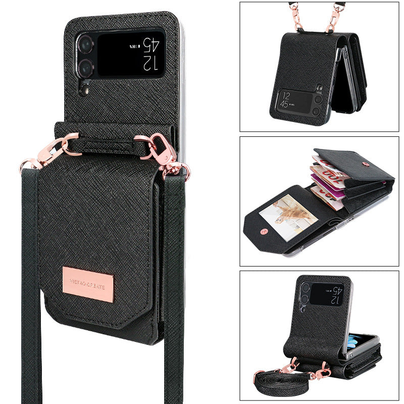 Fashion Personality Cross-body Lanyard Phone Case Samsung Z Flip 3 | Samsung Z Flip 4 | Samsung Z Flip 5 | Samsung Z Flip 6