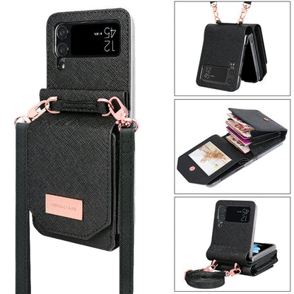 Fashion Personality Cross-body Lanyard Phone Case Samsung Z Flip 3 | Samsung Z Flip 4 | Samsung Z Flip 5 | Samsung Z Flip 6