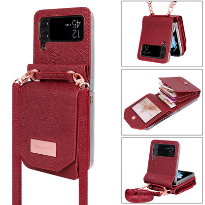 Fashion Personality Cross-body Lanyard Phone Case Samsung Z Flip 3 | Samsung Z Flip 4 | Samsung Z Flip 5 | Samsung Z Flip 6