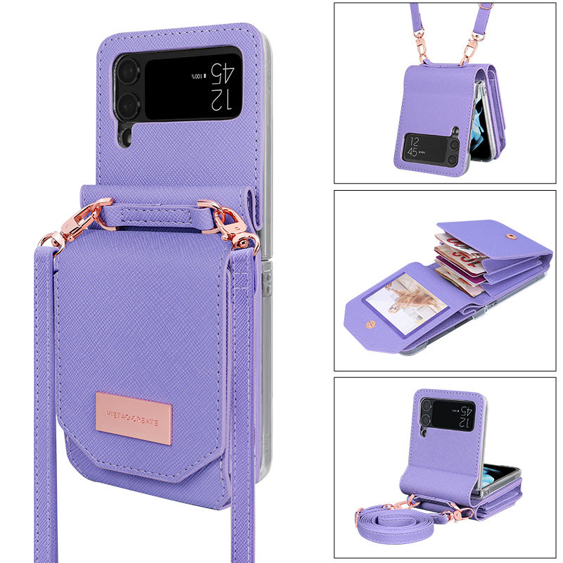 Fashion Personality Cross-body Lanyard Phone Case Samsung Z Flip 3 | Samsung Z Flip 4 | Samsung Z Flip 5 | Samsung Z Flip 6