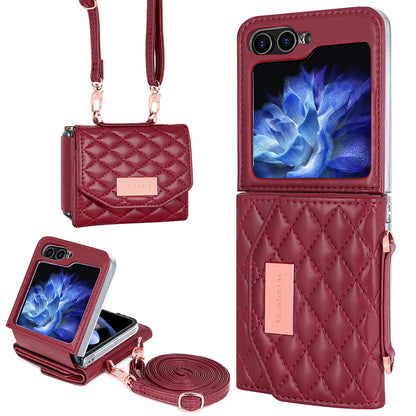 Fashion Lanyard Slung Over One Shoulder Phone Cover | Samsung Z Flip 4 | Samsung Z Flip 5 | Samsung Z Flip 6