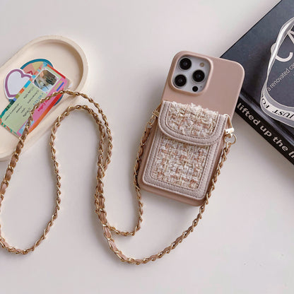 Crossbody Chain Card Holder Can Back Phone Case all Model for iPhone 14 | iPhone 15