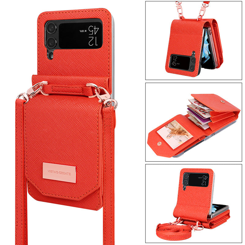 Fashion Personality Cross-body Lanyard Phone Case Samsung Z Flip 3 | Samsung Z Flip 4 | Samsung Z Flip 5 | Samsung Z Flip 6