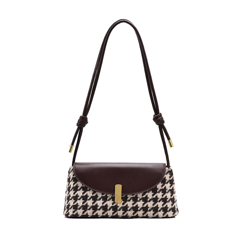 Solid Color Fashion Simple Retro Small Square Bag