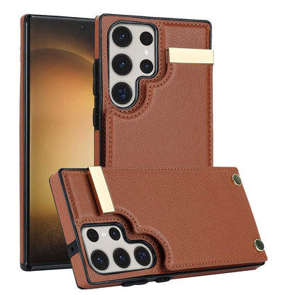 Card Hardware  Leather Phone Case Compatible with All Model | Samsung S20 | Samsung S21 |Samsung S22 | Samsung S23