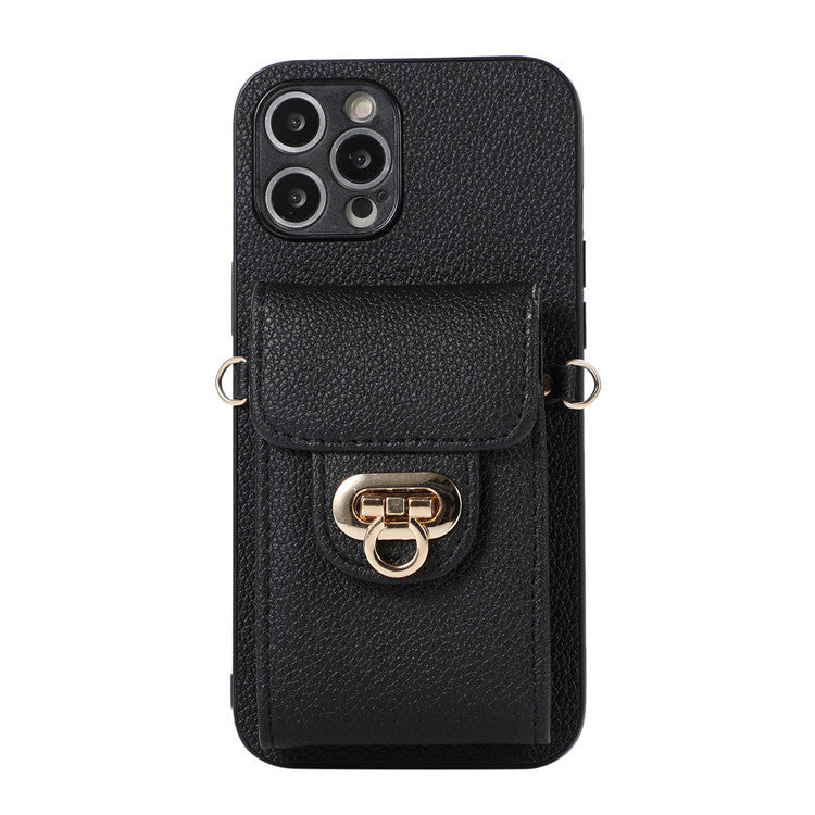 Leather Phone Case Creative Card-inserting Wallet Leather Case Crossbody Protective Case