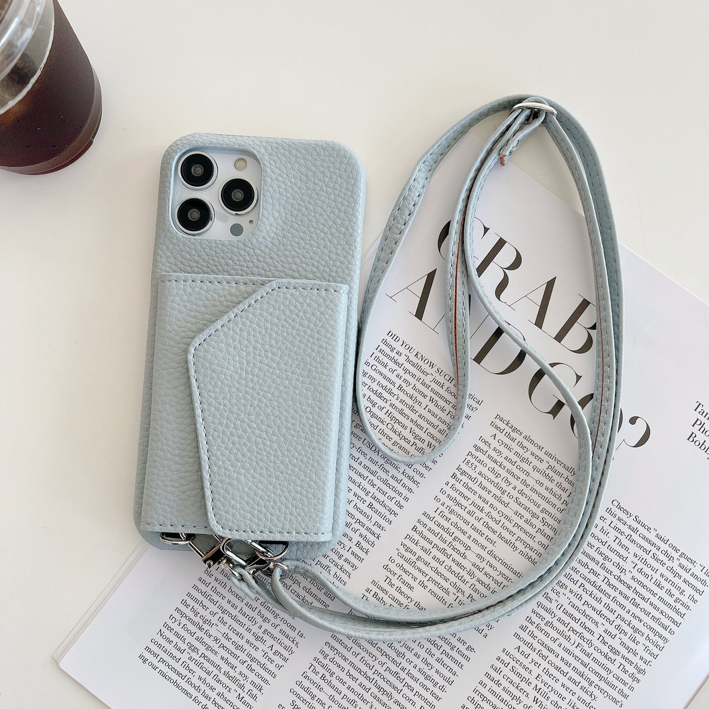 Ladies Card Holder Mirror Protective Shell | All Model for Iphone 14 | iphone 15