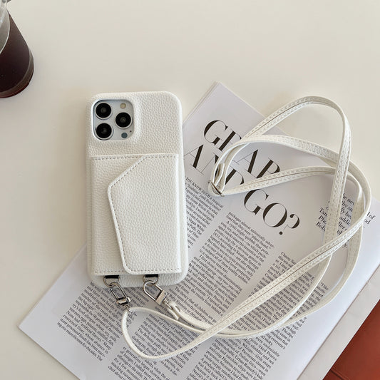 Ladies Card Holder Mirror Protective Shell | All Model for Iphone 14 | iphone 15