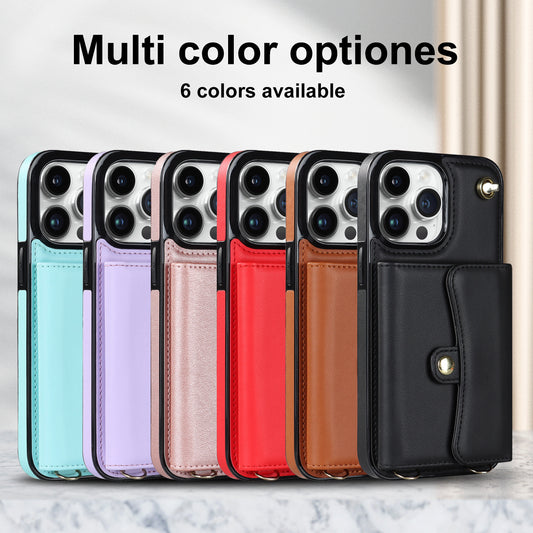 Crossbody Card Holder Phone Case | Multi-function Card Holder Compatible with All Model of  iPhone 13 pro |  iPhone 14 | iPhone 15