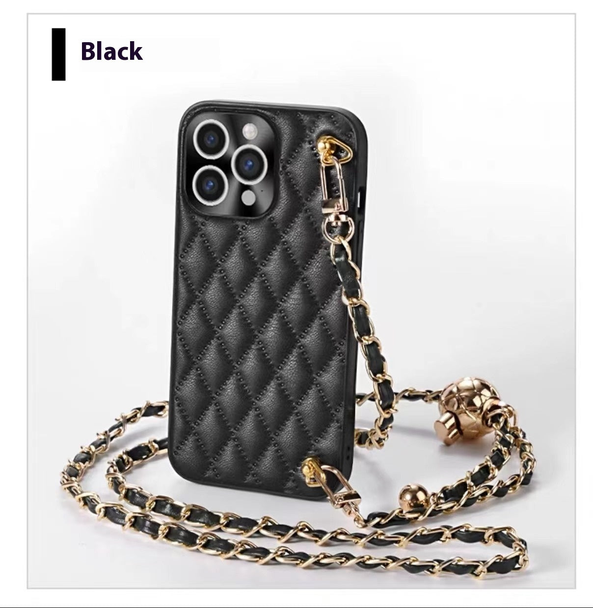 Phone Case Diamond Plaid Crossbody Protective Sleeve Compatible With all Model iPhone 13 | iPhone 14 | iPhone 15